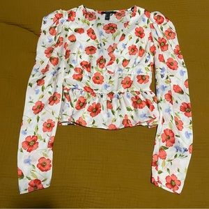 Forever 21 corset peplum top